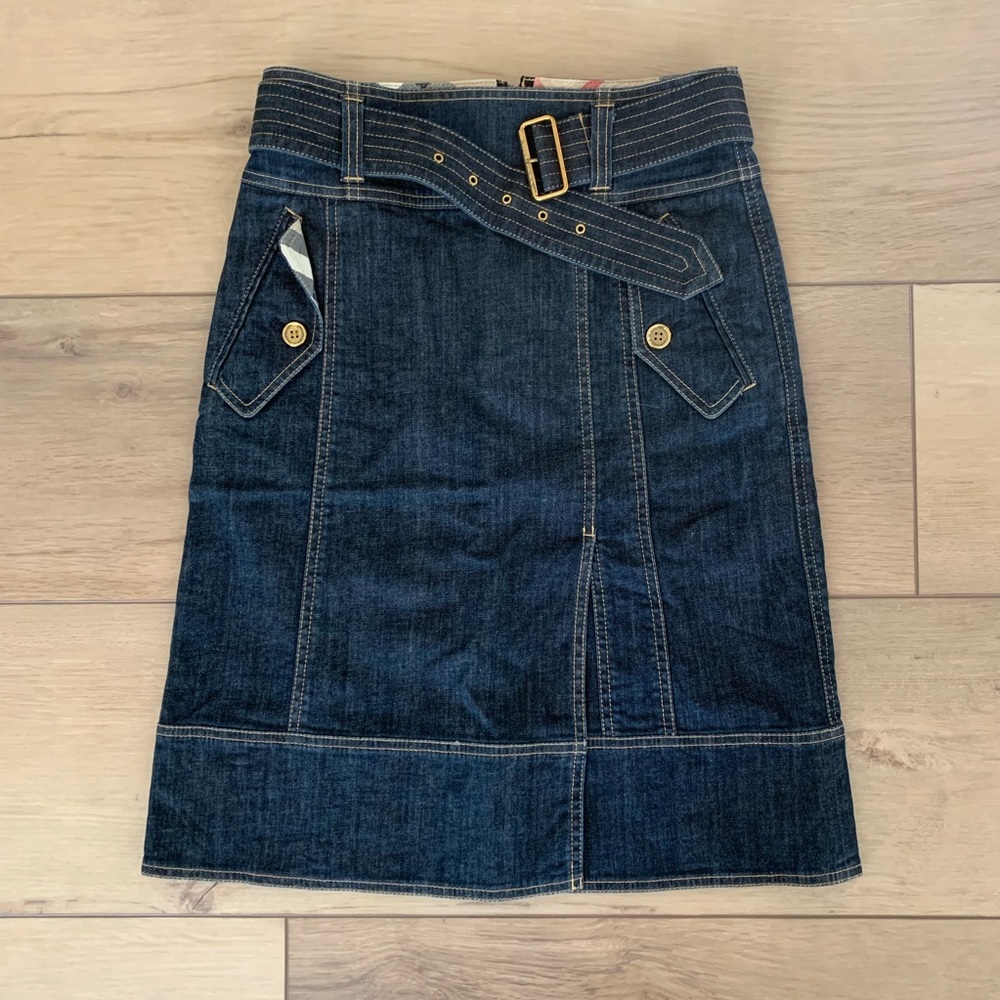 Burberry London Denim Skirt